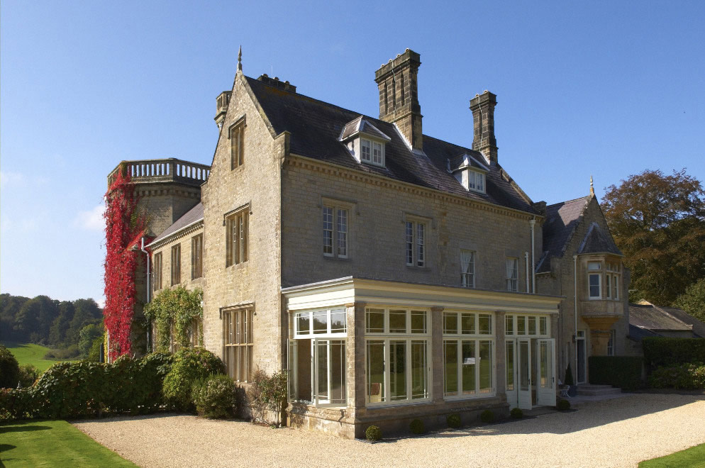 Outside the East Wing, Lodsworth House, West Sussex, luxury country property to rent