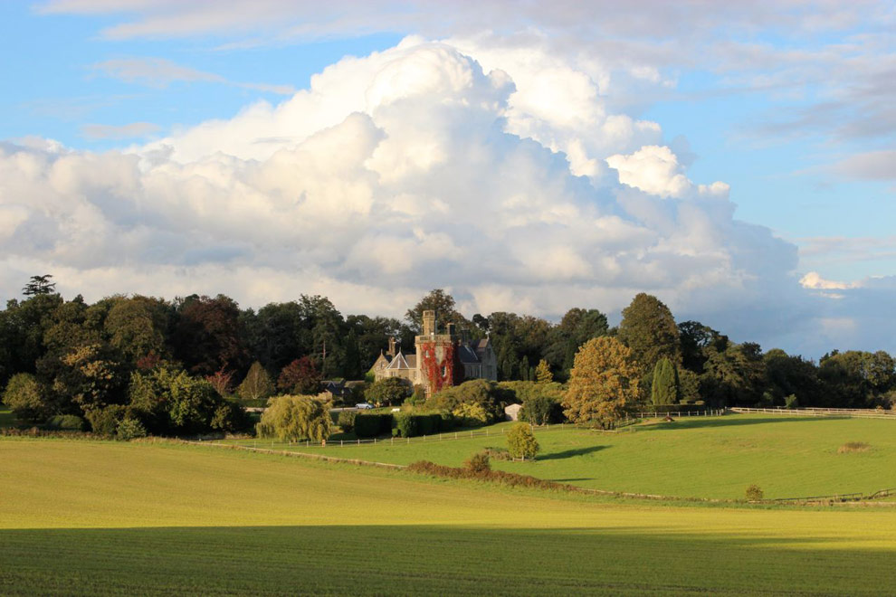 The view from East Wing, Lodsworth House, West Sussex, luxury country property to rent