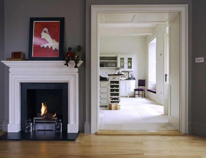 From the dining/family room looking towards the kitchen in The East Wing, Lodsworth House, West Sussex